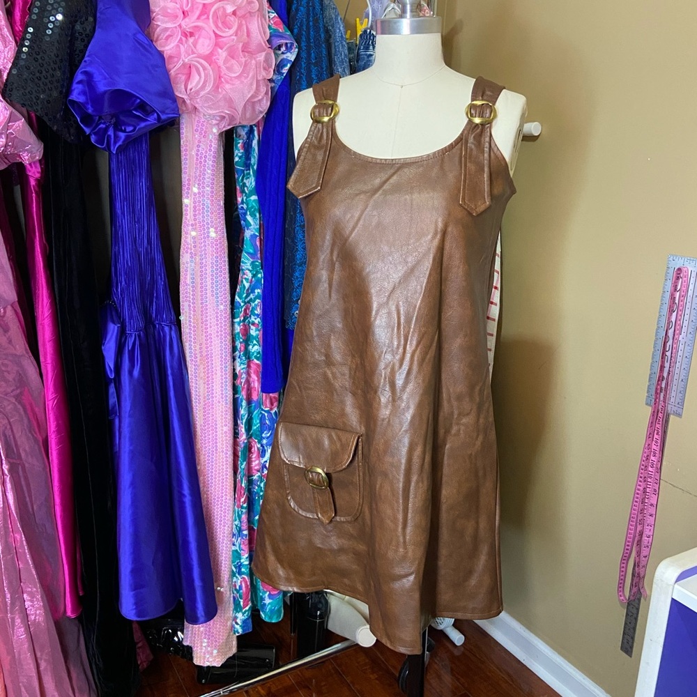 LAST CALL RARE 60s VINYL DRESS